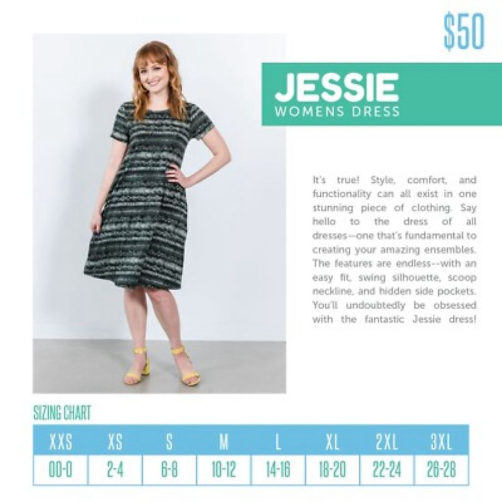 LuLaRoe Jessie Dress XS Black White Pink Floral Stripe Swing Dress Pockets - Picture 9 of 9